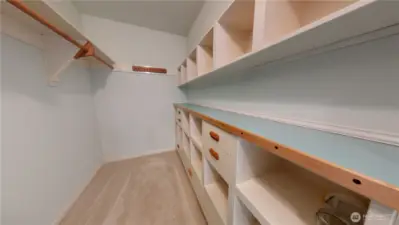 Primary walk in closet