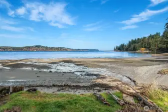 The home enjoys beach access on this lovely cove on Vashon's northwest side.