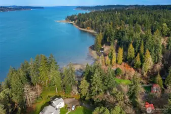View looking north up Colvos Passage.