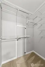 Large walk in closet