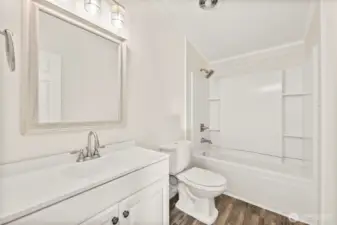 Updated guest bathroom