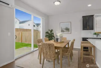 Dining area with plenty of natural light