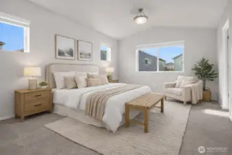 Gorgeous Primary Suite with great natural light coming in.