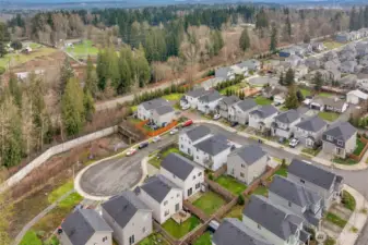 Nicely tucked away in a cul-de-sac.