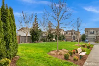 One of the sitting areas in the neighborhood's common areas.
