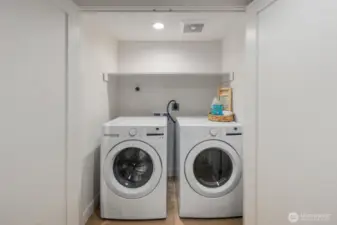 Down stairs washing space