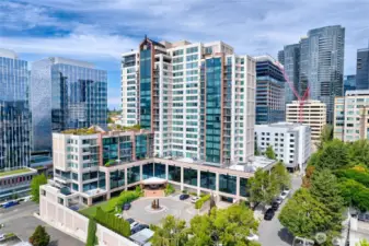 Downtown Bellevue high-rise with proximity to Bellevue Square (0.2 mi).