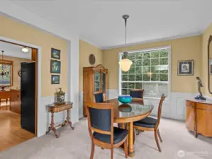 Dining room off the kitchen