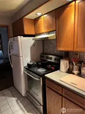 Refridgerator range and coffee bar