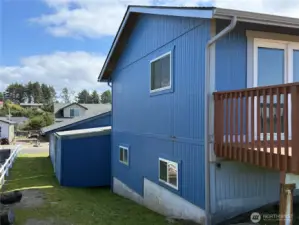 north side of the house