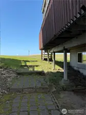 South side of house under deck