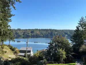 Gorgeous water view from this Herron Island cabin.