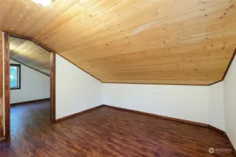 Upper bedroom looking out to the loft area.