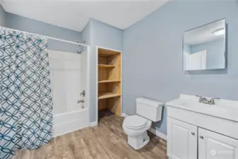 2nd bathroom w laundry