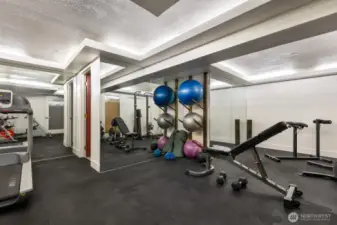 Well-appointed gym!