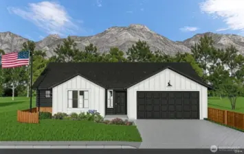 Rendering of completed home