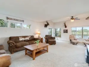 family room w/ lake views