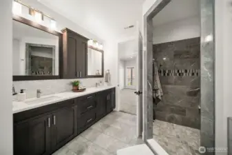 Main level primary bathroom