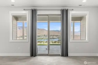 View from lower level family room