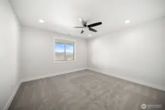 Lower level primary bedroom