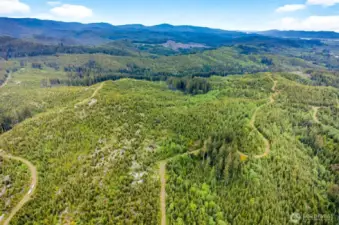 Aerial view of property looking North East
