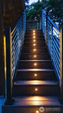Special touches in custom Trex decking system and railings