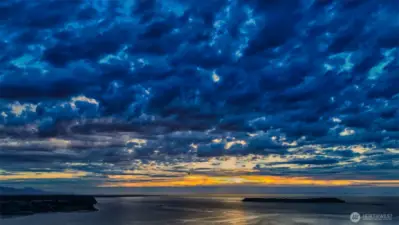 Ever-changing sea and skyscapes in this part of the world and from this location.