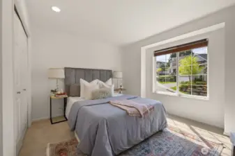 Another lovely bedroom facing the front of the house.