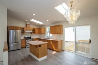 An inviting island kitchen awaits your cooking adventures.