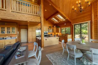 upper level opens to the living area