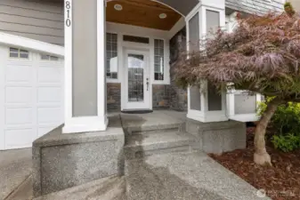 Welcoming Covered Front Porch