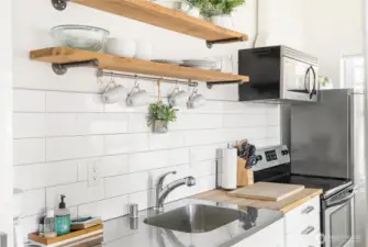 Stylish, easy to clean surfaces
