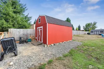Barn has been used for hay storage.
