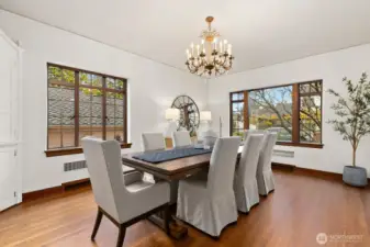 Ding room,  celebration ready.