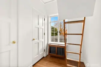 Large finished off attic space