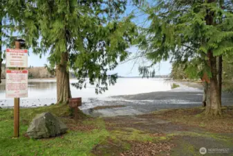 Boat launch at the waterfront community park.