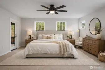 Photos, plans and elevations may be examples representing the community, community  amenities, homes or artist’s renderings that may not accurately represent the actual  condition of a homesite or home as constructed, and may also contain options and  upgrades which are not included in the sale. Trailside Homes reserves the right to make  changes to floor plans, specifications, dimensions, design and elevations without prior  notice. Stated dimensions and square footage, if applicable, are estimated and should  not be used as representations of the home’s actual size