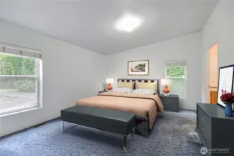 Virtual Staged Photos/ primary bedroom