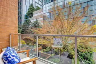 Garden View from Balcony