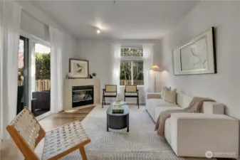 Open concept living.