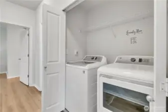 In Unit Laundry- Washer and Dryer will convey.