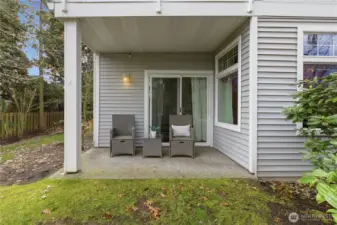 This unit is nestled near the back of the complex offering additional privacy,