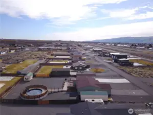 Aerial side of home facing Air Strip.