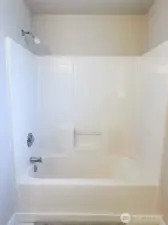 Tub/shower in the hall bath
