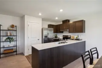 Kitchen w/Quartz Counters