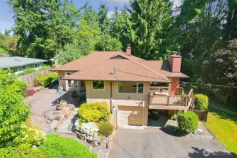 Well maintained home on a large lot with ample parking for cars, RV, Boat