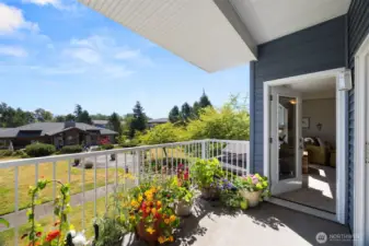 Enjoy the balcony access from the living room and bedroom.