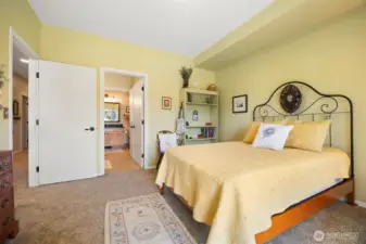 Looking towards the bathroom