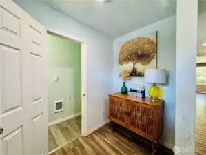 Entry Way with 1/2 bath