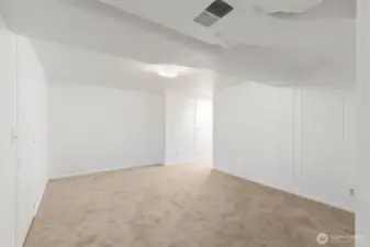 Family room on the lower level